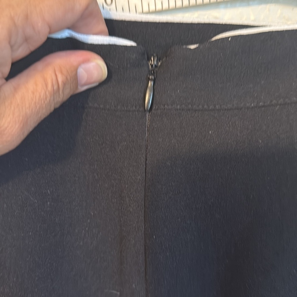 Diane Von Furstenberg Black Skort with White Piping M preppy - Picture 6 of 6
